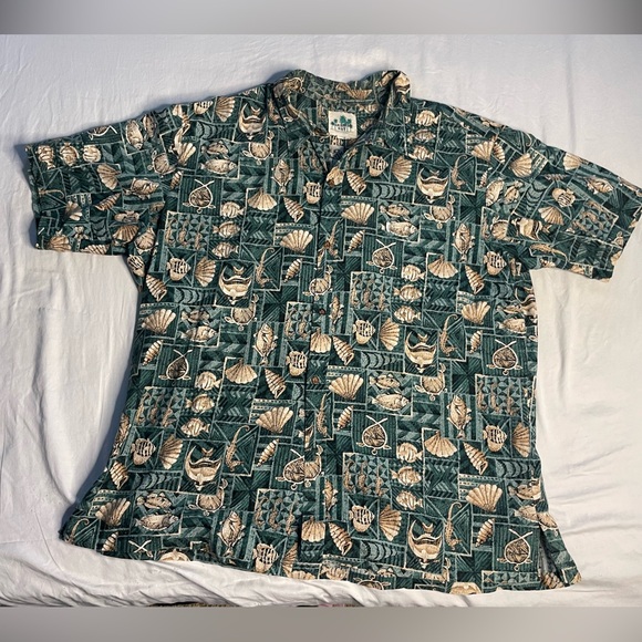 VINTAGE Men’s Hawaiian Print Button-Up Shirts BUNDLE - Picture 9 of 11